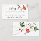 Gute Wünsche für Hochzeit Sterling Geld weiß Visitenkarte (Vorne/Hinten)