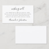 Gute Wünsche für Hochzeit Sterling Geld weiß Visitenkarte (Vorne/Hinten)