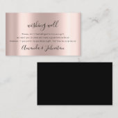 Gute Wünsche für Hochzeit Sterling Geschenke Idee  Visitenkarte (Vorne/Hinten)