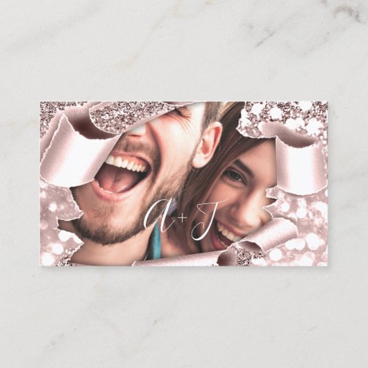 Gute Wünsche für Hochzeiten Einladung Rose Foto (Rückseite)