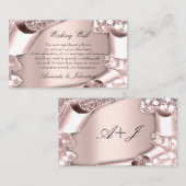 Gute Wünsche für Hochzeiten Einladung Rose Gerahmt (Vorne/Hinten)