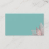 Gute Wünsche für Hochzeitsfeiern mit weißer Rose Visitenkarte (Rückseite)