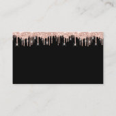 Gute Wünsche für Hochzeitsgeschenke Idee Rose Trop Visitenkarte (Rückseite)