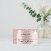 Gute Wünsche für Hochzeitsgeschenke Idee Rose Trop Visitenkarte (Stehend Vorderseite)