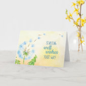 Gute Wünsche Karte (Gelbe Blume)