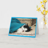 Gute Wünsche von Schwarz und Weiß Karte (Gelbe Blume)