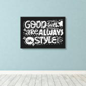 Gute Zähne sind immer im Stil Leinwanddruck (Insitu (Holzboden))