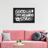 Gute Zähne sind immer im Stil Leinwanddruck (Insitu (Wohnzimmer))