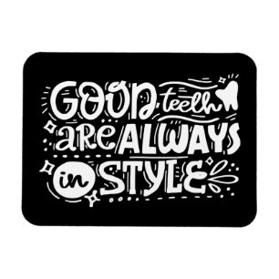 Gute Zähne sind immer in der Art Magnet