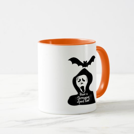 Gute Zeit beim Schrecken Tasse (VorderseiteRechts)