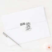 Gute Zeit! - Designer-Aufkleber Runder Aufkleber (Umschlag)