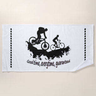 Gute Zeit, jedes Mal garantiert, Mountainbike Strandtuch