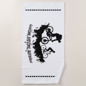 Gute Zeit, jedes Mal garantiert, Mountainbike Strandtuch (Vorderseite)