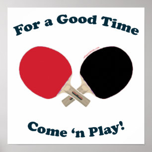Gute Zeit Pong Pong Poster