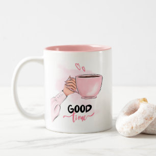 Gute Zeit Süße Kaffeezeit Zweifarbige Tasse