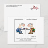 GUTE ZEITEN Cartoon Postcard bis April McCallum Postkarte (Vorne/Hinten)