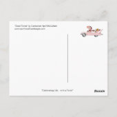 GUTE ZEITEN Cartoon Postcard bis April McCallum Postkarte (Rückseite)
