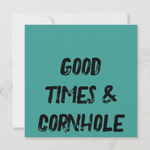 Gute Zeiten & Cornhole 🌽 Einladung