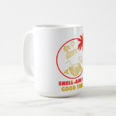 Gute Zeiten durch Muschel Kaffeetasse (Vorderseite Links)