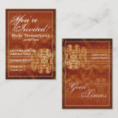 Gute Zeiten Einladungskarte (Vorne/Hinten)