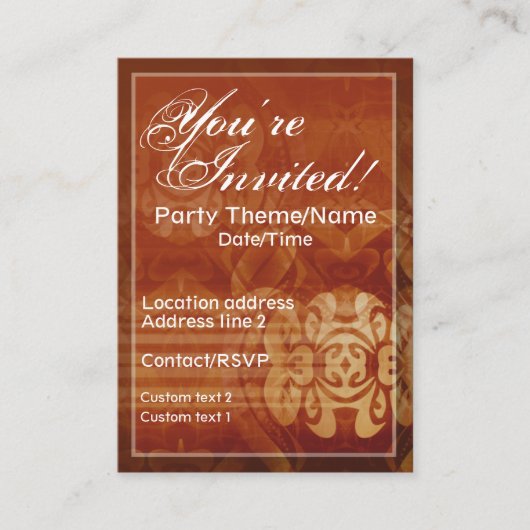 Gute Zeiten Einladungskarte (Vorderseite)