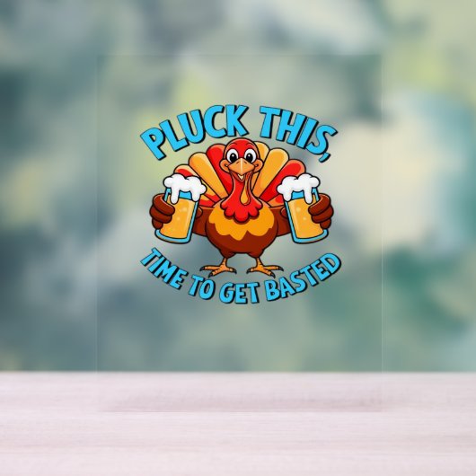 Gute Zeiten glücklich Thamksgiving Klassischer T - Acrylschild (Neutral)