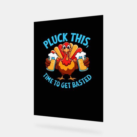 Gute Zeiten glücklich Thamksgiving Klassischer T - Acrylschild (Winkel)