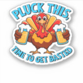 Gute Zeiten glücklich Thamksgiving Klassischer T - Aufkleber (Vorderseite)