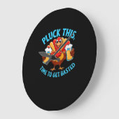 Gute Zeiten glücklich Thamksgiving Klassischer T - Große Wanduhr (Winkel)