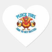 Gute Zeiten glücklich Thamksgiving Klassischer T - Herz-Aufkleber (Vorderseite)