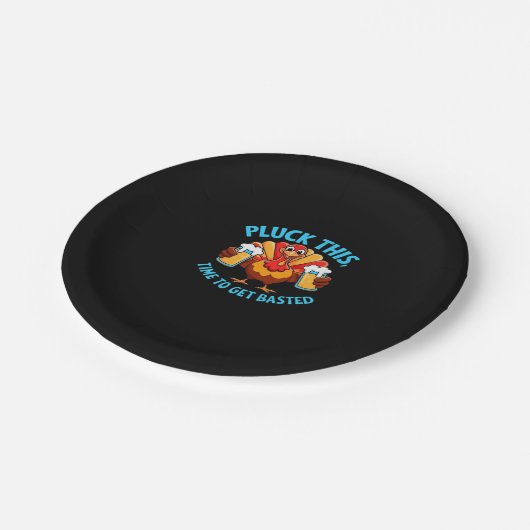 Gute Zeiten glücklich Thamksgiving Klassischer T - Pappteller (Schrägansicht)