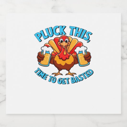 Gute Zeiten glücklich Thamksgiving Klassischer T - Schaumweinetikett (Einzelnes Label)