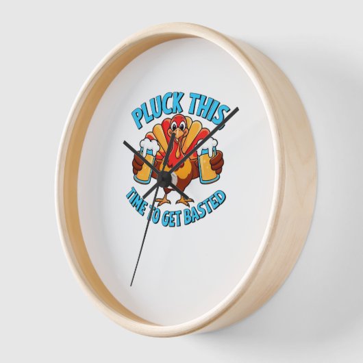 Gute Zeiten glücklich Thamksgiving Klassischer T - Uhr (Winkel)