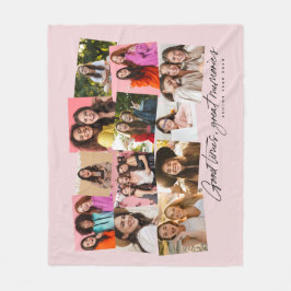 Gute Zeiten große Erinnerungen 12 Foto Collage ros Fleecedecke