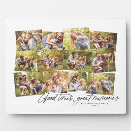 Gute Zeiten große Erinnerungen 12 Foto Familienkol Fotoplatte