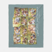 Gute Zeiten große Erinnerungen aquamarin 12 Foto C Fleecedecke (Vorderseite)