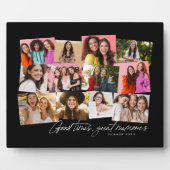 Gute Zeiten große Erinnerungen schwarz 12 Foto Col Fotoplatte (Vorderseite)