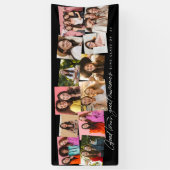 Gute Zeiten große Erinnerungen Spaß 12 Foto Collag Banner (Vertikal)