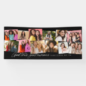 Gute Zeiten große Erinnerungen Spaß 12 Foto Collag Banner (Horizontal)