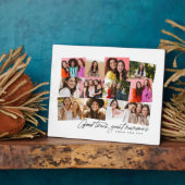 Gute Zeiten große Erinnerungen Spaß 12 Foto Collag Fotoplatte (Seite)