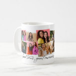 Gute Zeiten große Erinnerungen Spaß 12 Foto Collag Kaffeetasse<br><div class="desc">Eine lustige Collage von 12 Fotos ist eine tolle Möglichkeit, sich an die besonderen Zeiten zu erinnern. Mit handgeschriebenen "guten Zeiten, großartigen Erinnerungen" beinhaltet diese Foto-Collage-Tasse auch Platz für den benutzerdefinierten Text. Feiern Sie ein Seniorenjahr, einen Urlaub, eine Sportsaison oder alles andere mit dieser großartigen Geschenkidee. Perfekt für einen Abschluss...</div>