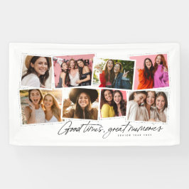 Gute Zeiten große Erinnerungen Spaß Foto Collage P Banner