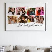 Gute Zeiten große Erinnerungen Spaß Foto Collage
