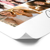 Gute Zeiten große Erinnerungen Spaß Foto Collage Poster (Ecke)