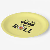 Gute Zeiten, kawaii Sushi rollen Pappteller (Schrägansicht)