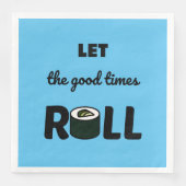 Gute Zeiten, kawaii Sushi rollen Serviette (Vorderseite)