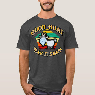 gute Ziege mit Maske, süße Ziege, Ziegenziffern, g T-Shirt