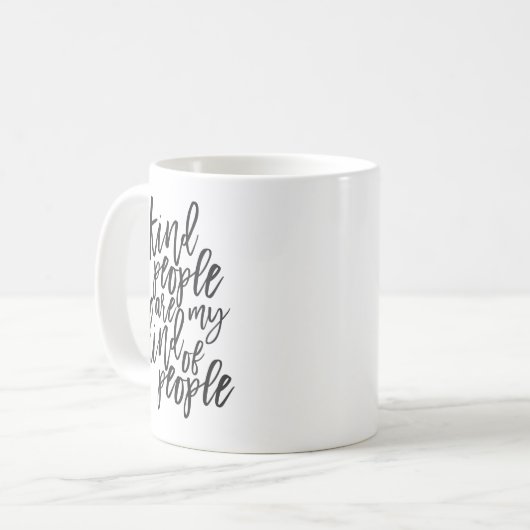 Güte Zitat, Kind, Einfach, Moderne Typografie Kaffeetasse (Vorderseite Links)