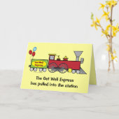 Gute Zugverbindung Karte (Gelbe Blume)