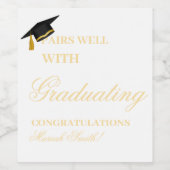 Gute Zusammenarbeit mit dem Geschlossen Abschluss Weinetikett (Einzelnes Label)